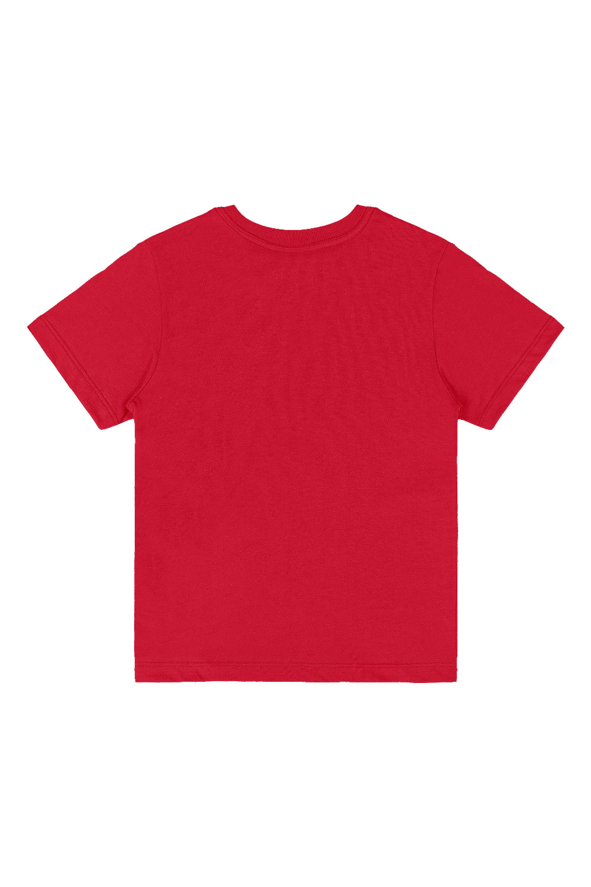 Conjunto Infantil com Camiseta e Bermuda Listrada (Vermelho) Quimby - Imagem 41